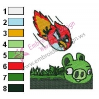 Angry Birds Embroidery Design 55